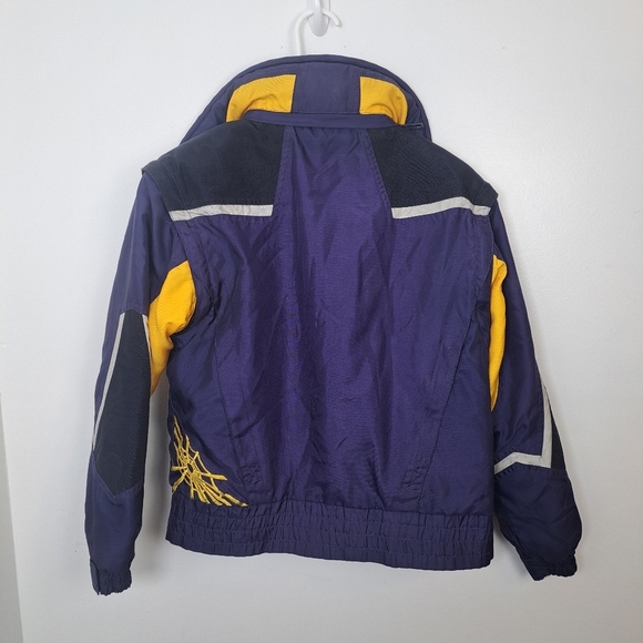 Spyder Blue Yellow Boys Ski Snowboarding Outdoor Winter Coat Size 18/20 - Picture 2 of 10